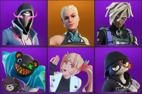 Xander, Paradigm (Reality-659), Bytes, Grriz, Lennox Rose, Meow Skulls