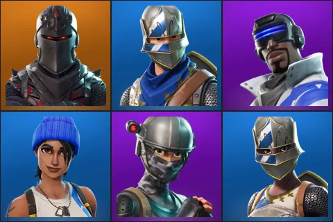 Black Knight, Blue Squire, Blue Striker, Blue Team Leader, Elite Agent, Royale Knight