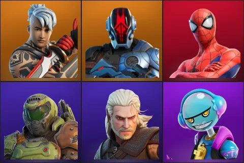 Ronin, The Foundation, Spider-Man, Doom Slayer, Geralt of Rivia, Gumbo