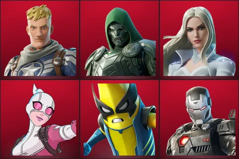 Captain Jones, Doom, Emma Frost, Gwenpool, Peelverine, War Machine