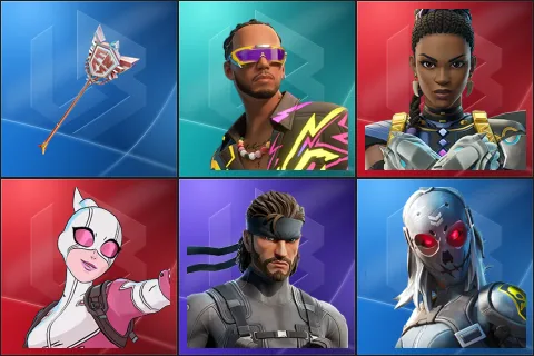 The Axe of Champions 2.0, Lewis Hamilton, Shuri, Gwenpool, Solid Snake, Zadie