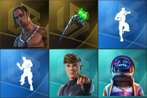 Travis Scott, Merry Mint Axe, Scenario, Laugh It Up, Clix, Astro Jack