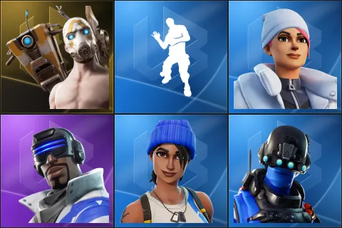Psycho Bandit, Laugh It Up, Blizzard Bomber, Blue Striker, Blue Team Leader, Carbon Commando
