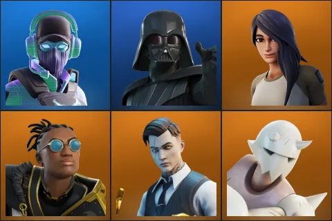 Breakpoint, Darth Vader, Gear Specialist Maya, Malik, Midas, Snap