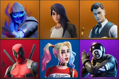 Fusion, Gear Specialist Maya, Midas, Deadpool, Harley Quinn, 8-Ball vs Scratch