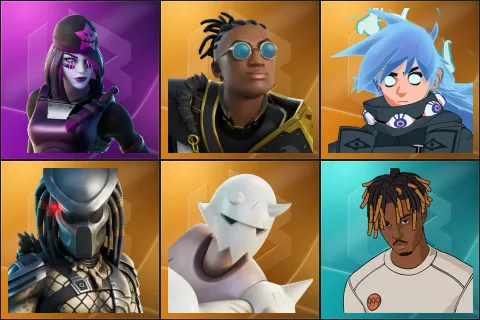 Dark Skully, Malik, Nezumi, Predator, Snap, Slayer Juice WRLD