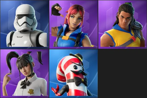 First Order Stormtrooper, Explorer Emilie, Trailblazer Tai, Yuki Yubari, Mr. Dappermint