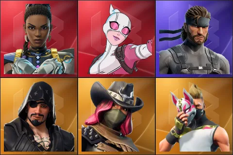 Shuri, Gwenpool, Solid Snake, Blackheart, Calamity, Drift