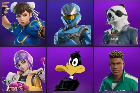 Chun-Li, UNSC Spartan, Agent Patch, Battle Gamer Mae, Daffy Duck, Dalgona Destroyer