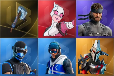 Leviathan Axe, Gwenpool, Solid Snake, Fixer, Point Patroller, Eternal Knight