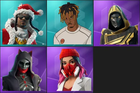Santa Dogg, Slayer Juice WRLD, Blitz Knight, Felina, Yulejacket