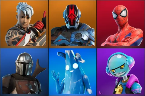 Ronin, The Foundation, Spider-Man, Mandalorian, Polar Peely, Gumbo