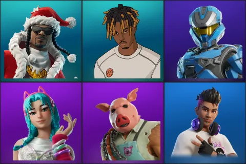 Santa Dogg, Slayer Juice WRLD, UNSC Spartan, Katalina, Pig the Butcher, Chord Kahele