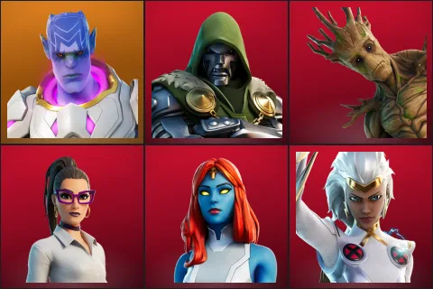 Kymera, Doctor Doom, Groot, Jennifer Walters, Mystique, Storm