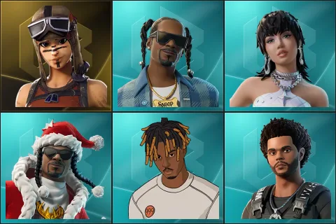 Renegade Raider, Snoop Dogg, Rockstar LISA, Santa Dogg, Slayer Juice WRLD, The Weeknd Combat