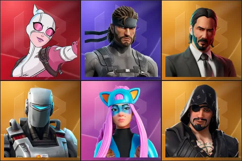 Gwenpool, Solid Snake, John Wick, A.I.M., Alli, Blackheart