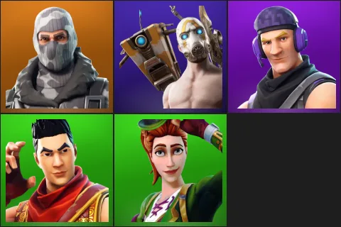 Havoc, Psycho Bandit, Sub Commander, Crimson Scout, Sgt. Green Clover