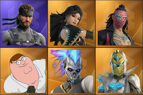 Solid Snake, Era, Kado Thorne, Peter Griffin, Renzo the Destroyer, Spectra Knight