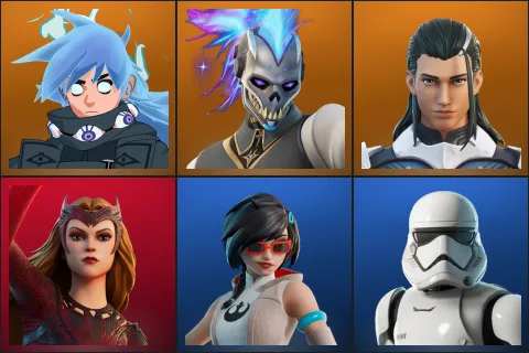 Nezumi, Renzo the Destroyer, The Ageless, Scarlet Witch, Apprentice Evie, First Order Stormtrooper