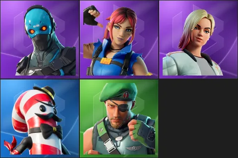 Cobalt, Explorer Emilie, Jackie, Mr. Dappermint, Garrison