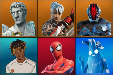 Love Ranger, Ronin, The Foundation, Slayer Juice WRLD, Spider-Man, Polar Peely