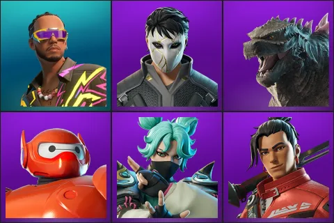Lewis Hamilton, Daigo, Godzilla Evolved, Hero Baymax, Jade, Kendo