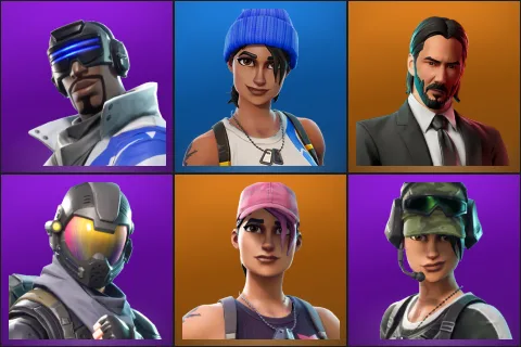 Blue Striker, Blue Team Leader, John Wick, Rogue Agent, Rose Team Leader, Trailblazer
