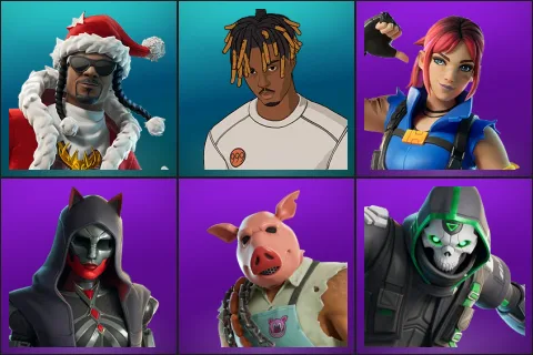 Santa Dogg, Slayer Juice WRLD, Explorer Emilie, Felina, Pig the Butcher, Skulldroid
