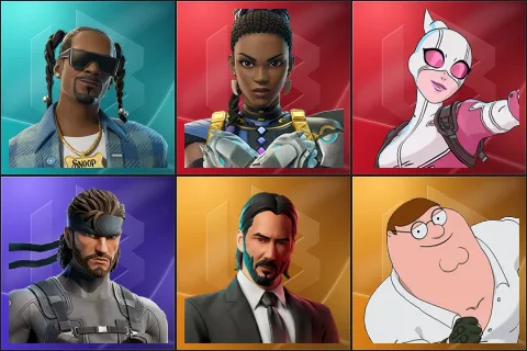 Snoop Dogg, Shuri, Gwenpool, Solid Snake, John Wick, Peter Griffin
