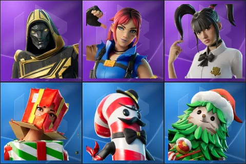 Blitz Knight, Explorer Emilie, Yuki Yubari, Holiday Boxy, Mr. Dappermint, Winterfest Bushranger