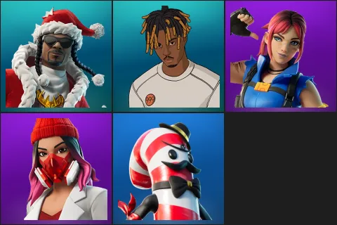 Santa Dogg, Slayer Juice WRLD, Explorer Emilie, Yulejacket, Mr. Dappermint