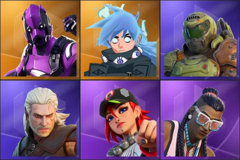 Dark Vertex, Nezumi, Doom Slayer, Geralt of Rivia, Dusty, Massai