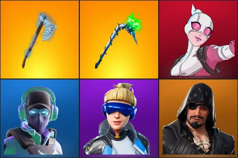 Leviathan Axe, Merry Mint Axe, Gwenpool, Breakpoint, Neo Versa, Blackheart