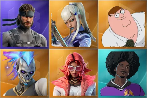 Solid Snake, Mizuki, Peter Griffin, Renzo the Destroyer, Valeria, LBC '93 Dogg