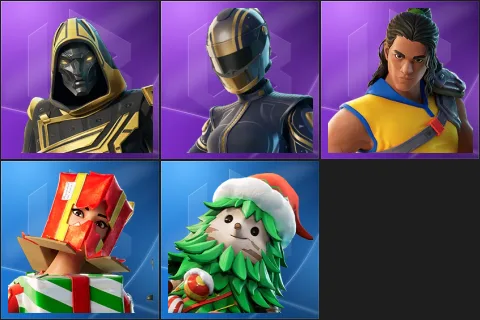 Blitz Knight, Hairpin, Trailblazer Tai, Holiday Boxy, Winterfest Bushranger