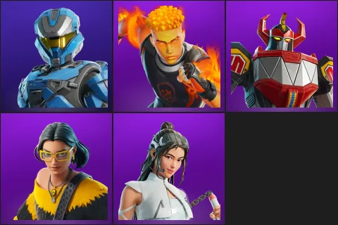 UNSC Spartan, Afterburn, Dino Megazord, Polly, Yoo-mi