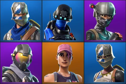 Blue Squire, Carbon Commando, Elite Agent, Rogue Agent, Rose Team Leader, Royale Knight