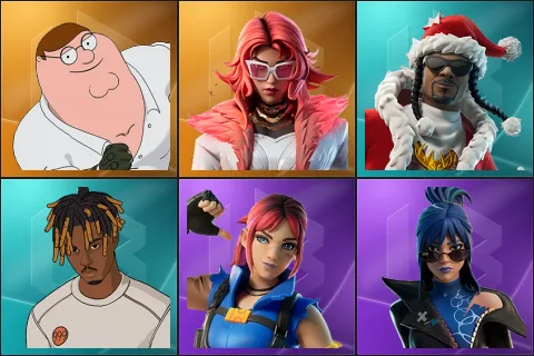 Peter Griffin, Valeria, Santa Dogg, Slayer Juice WRLD, Explorer Emilie, Hope