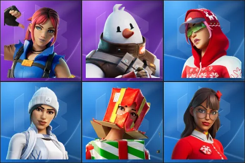 Explorer Emilie, Snowmando, Arctic Adeline, Frost Squad, Holiday Boxy, Krisabelle
