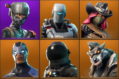 Elite Agent, A.I.M., Calamity, Carbide, Dark Voyager, Dire