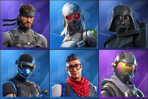 Solid Snake, Zadie, Darth Vader, Fixer, Prodigy, Rogue Agent