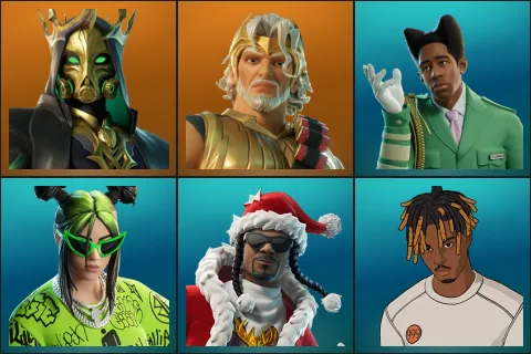 Hades, Zeus, CHROMAKOPIAN, Green Roots Billie, Santa Dogg, Slayer Juice WRLD