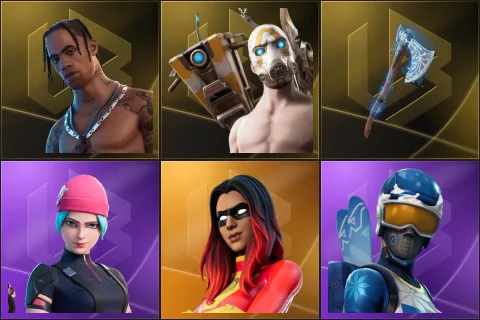 Travis Scott, Psycho Bandit, Leviathan Axe, Wildcat, Joltara, Mogul Master