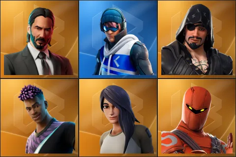 John Wick, Point Patroller, Blackheart, Fade, Gear Specialist Maya, Hybrid