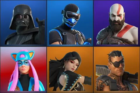 Darth Vader, Fixer, Kratos, Alli, Era, Joey