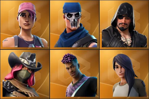 Rose Team Leader, Warpaint, Blackheart, Calamity, Fade, Gear Specialist Maya