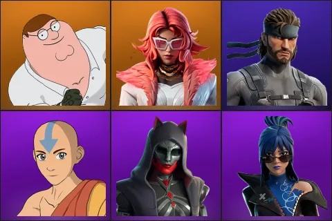 Peter Griffin, Valeria, Solid Snake, Aang, Felina, Hope