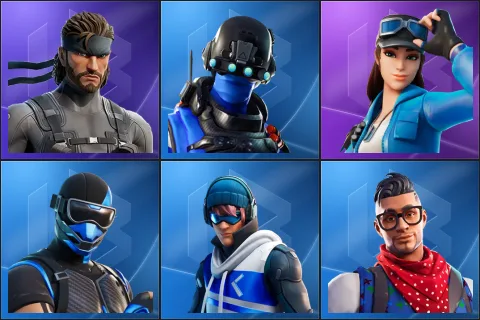 Solid Snake, Carbon Commando, Cloud Striker, Fixer, Point Patroller, Prodigy