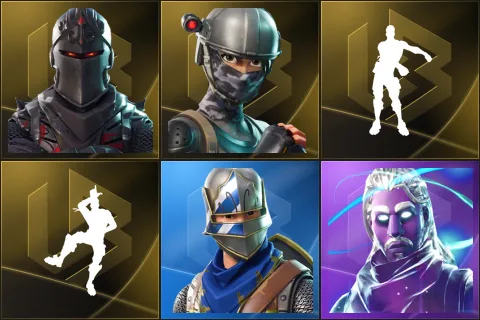 Black Knight, Elite Agent, Floss, Take The L, Blue Squire, Galaxy