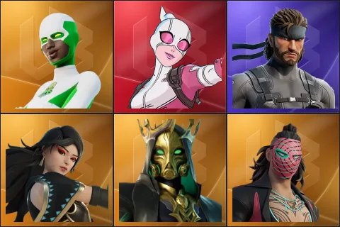 Backlash, Gwenpool, Solid Snake, Era, Hades, Kado Thorne